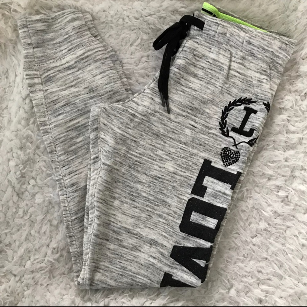 Heather Gray Fitted Slim Jogger Pants